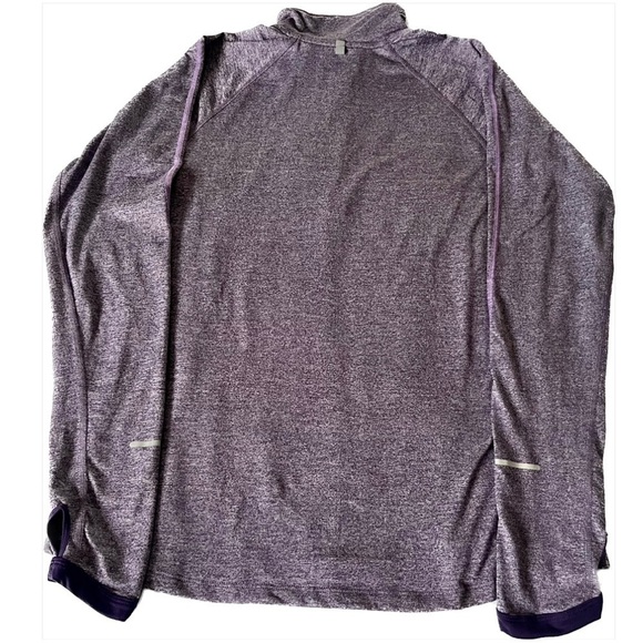 Nike Running Dri-Fit Half Zip Long Sleeve Top Purple Womens Size Medium - Picture 4 of 7